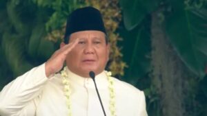 Prabowo Subianto Jadi Presiden Pertama Membacakan Teks Proklamasi
