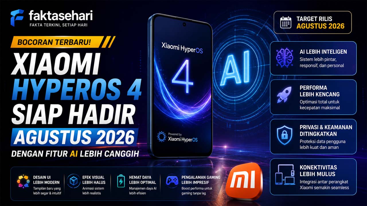 Bocoran Xiaomi HyperOS 4 Siap Hadir Agustus 2026 dengan Fitur AI Lebih Canggih
