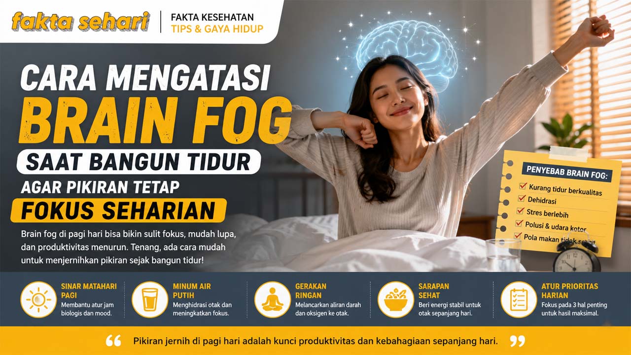 Cara Mengatasi Brain Fog Saat Bangun Tidur Agar Pikiran Tetap Fokus Seharian