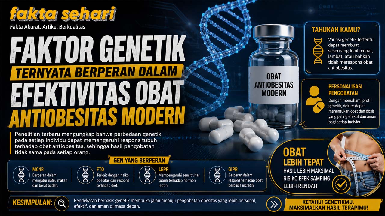 Faktor Genetik Ternyata Berperan dalam Efektivitas Obat Antiobesitas Modern
