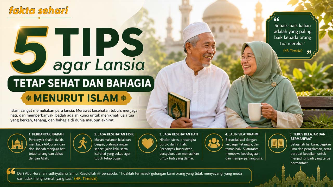 5 Tips agar Lansia Tetap Sehat dan Bahagia Menurut Islam