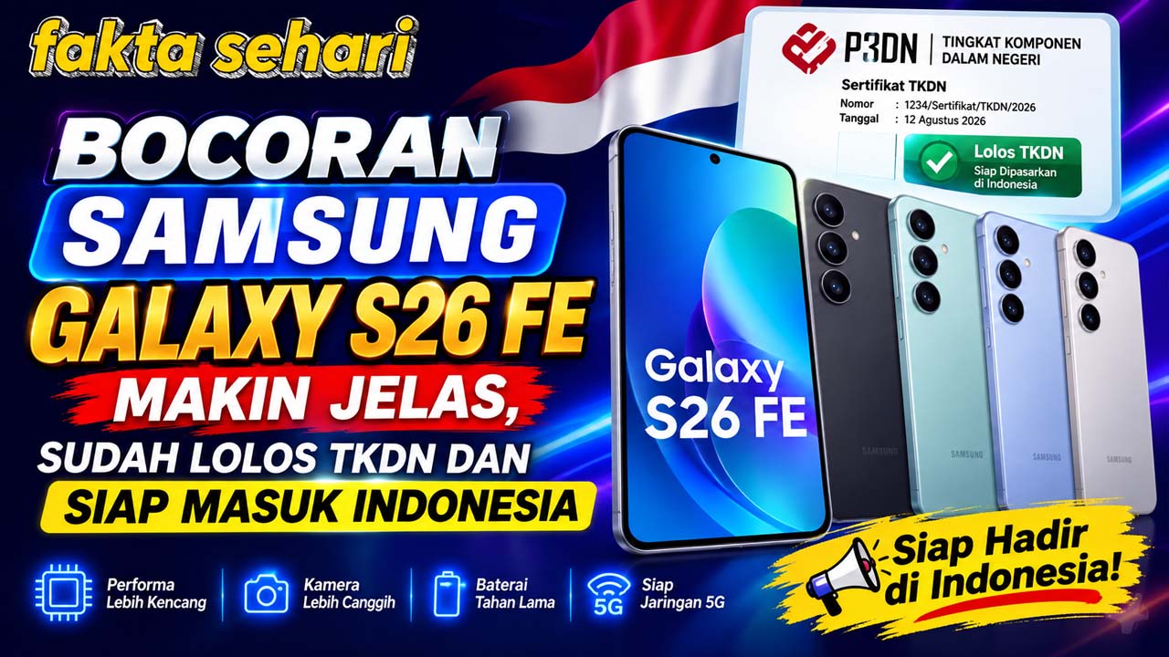 Bocoran Samsung Galaxy S26 FE Makin Jelas, Sudah Lolos TKDN dan Siap Masuk Indonesia