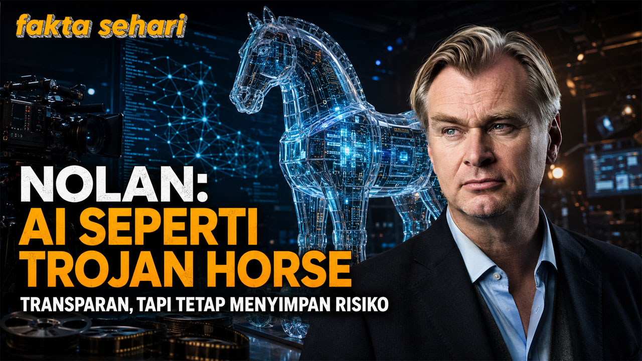 Christopher Nolan Sebut AI seperti Trojan Horse Transparan, Ini Alasannya