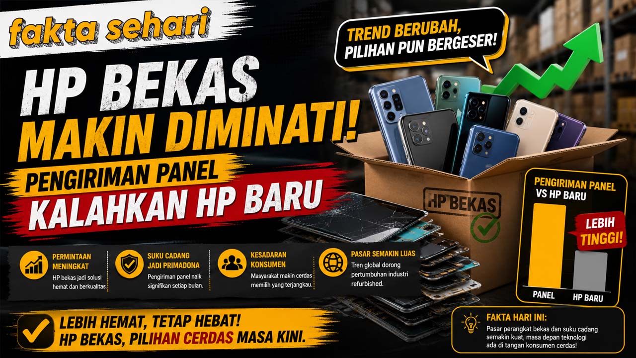 HP Bekas Makin Diminati, Pengiriman Panel Kalahkan HP Baru