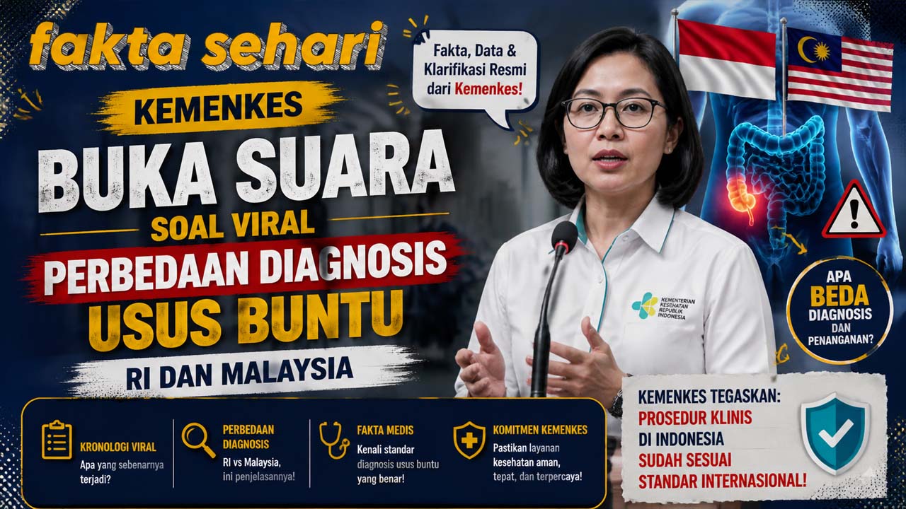 Kemenkes Buka Suara soal Viral Perbedaan Diagnosis Usus Buntu RI dan Malaysia