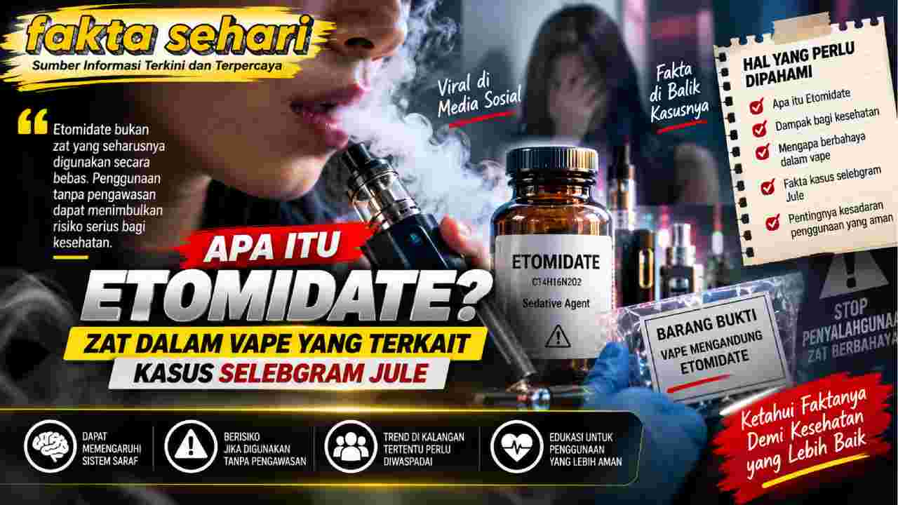 Apa Itu Etomidate? Zat dalam Vape yang Terkait Kasus Selebgram Jule