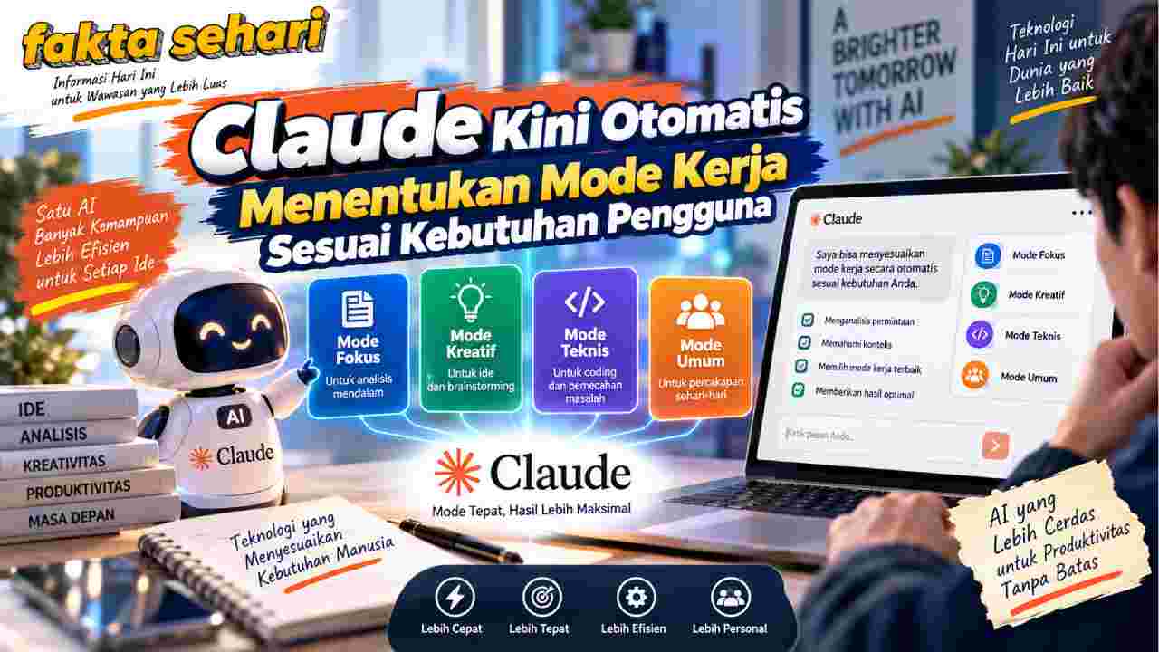 Claude Kini Otomatis Menentukan Mode Kerja Sesuai Kebutuhan Pengguna