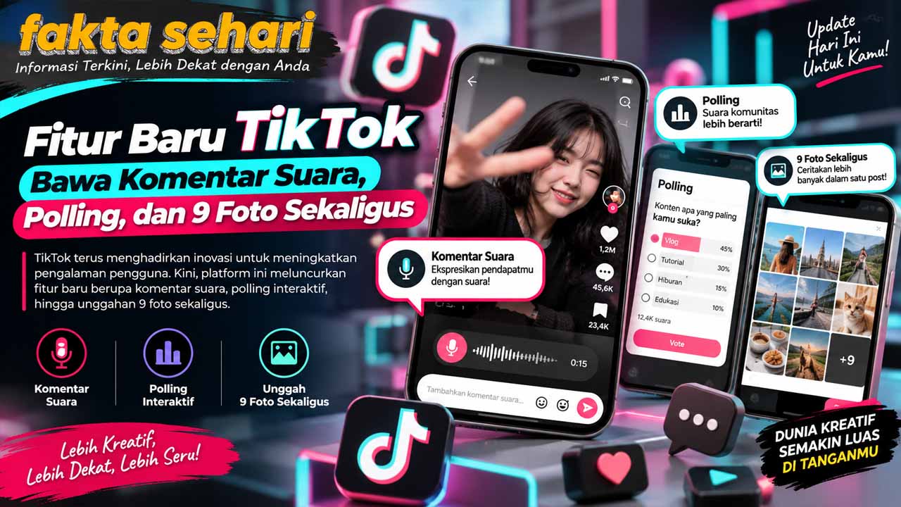 Fitur Baru TikTok Bawa Komentar Suara, Polling, dan 9 Foto Sekaligus