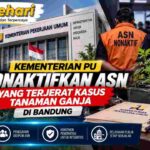 Kementerian PU Nonaktifkan ASN yang Terjerat Kasus Tanaman Ganja di Bandung