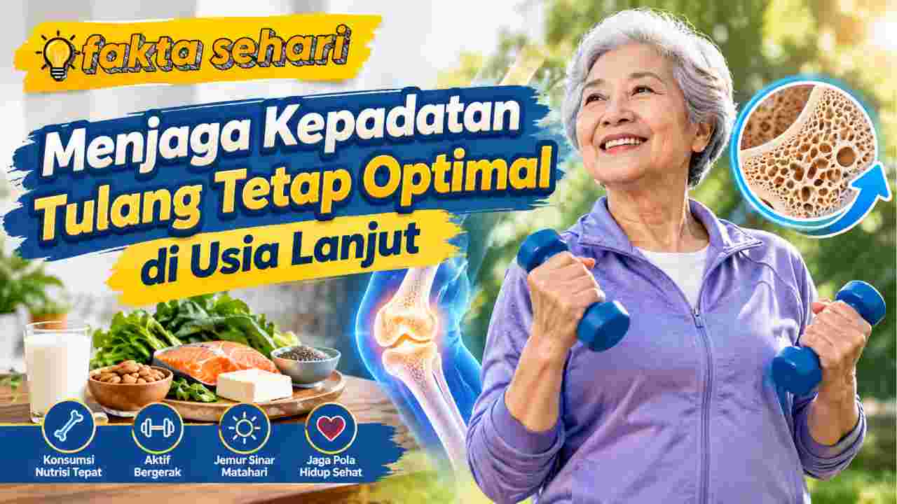 Menjaga Kepadatan Tulang Tetap Optimal di Usia Lanjut
