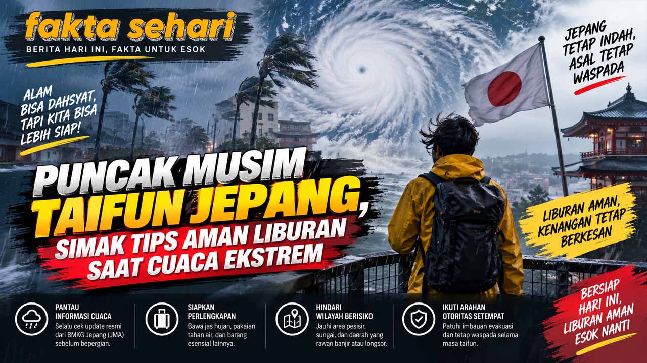 Puncak Musim Taifun Jepang, Simak Tips Aman Liburan Saat Cuaca Ekstrem