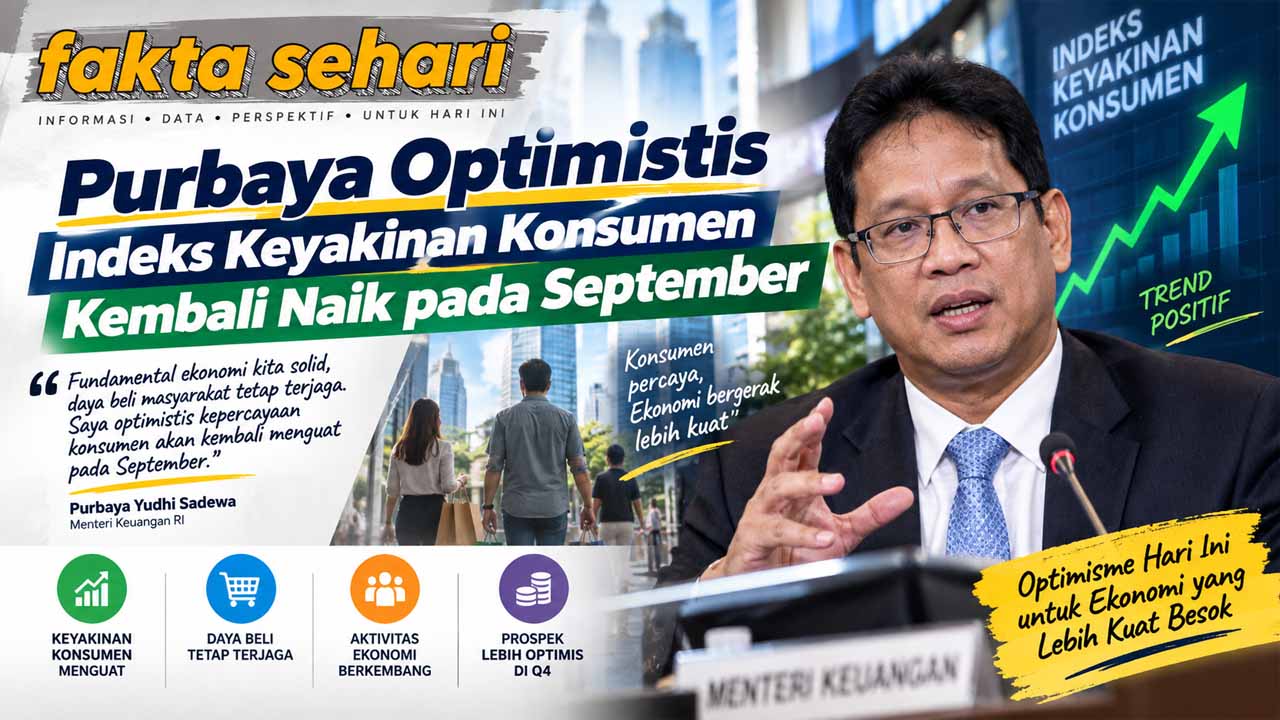 Purbaya Optimistis Indeks Keyakinan Konsumen Kembali Naik pada September