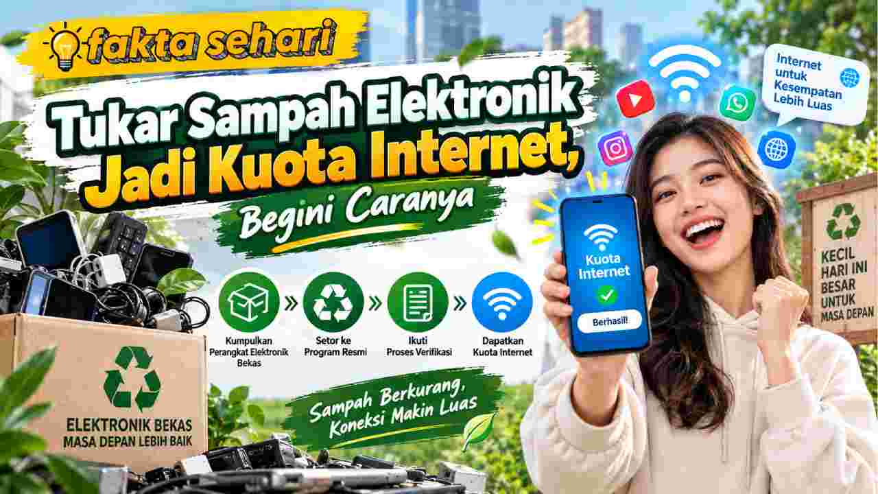 Tukar Sampah Elektroni Jadi Kuota Internet Begini Caranya