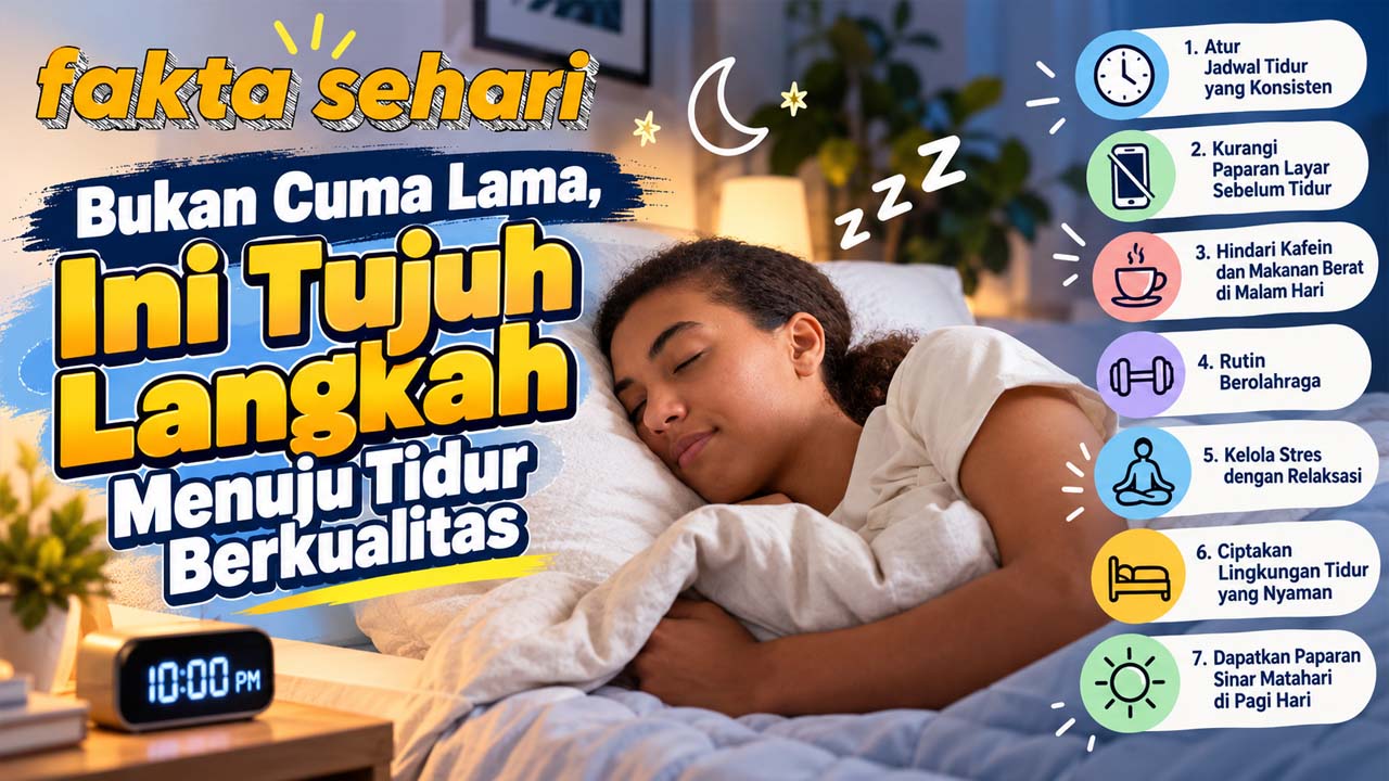 Bukan Cuma Lama, Ini Tujuh Langkah Menuju Tidur Berkualitas