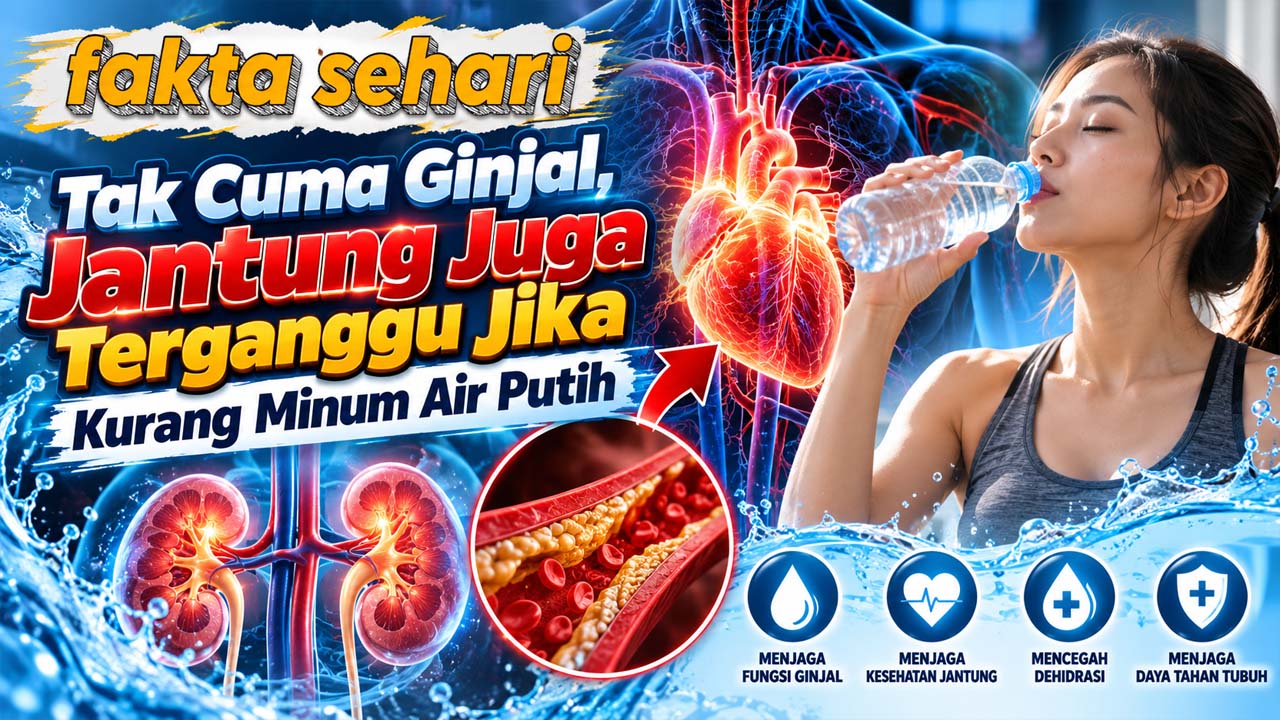 Tak Cuma Ginjal, Jantung Juga Terganggu Jika Kurang Minum Air Putih